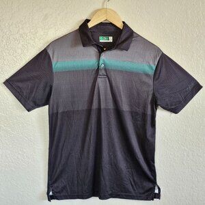 Ben Hogan Performance S Grey & Teal Gradient Polo Shirt